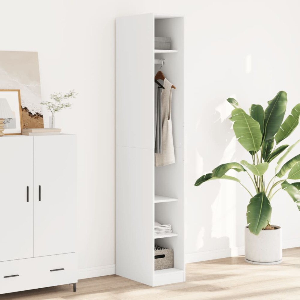 vidaXL Ντουλάπα Λευκή 30x50x200 εκ. από Επεξεργασμένο Ξύλο