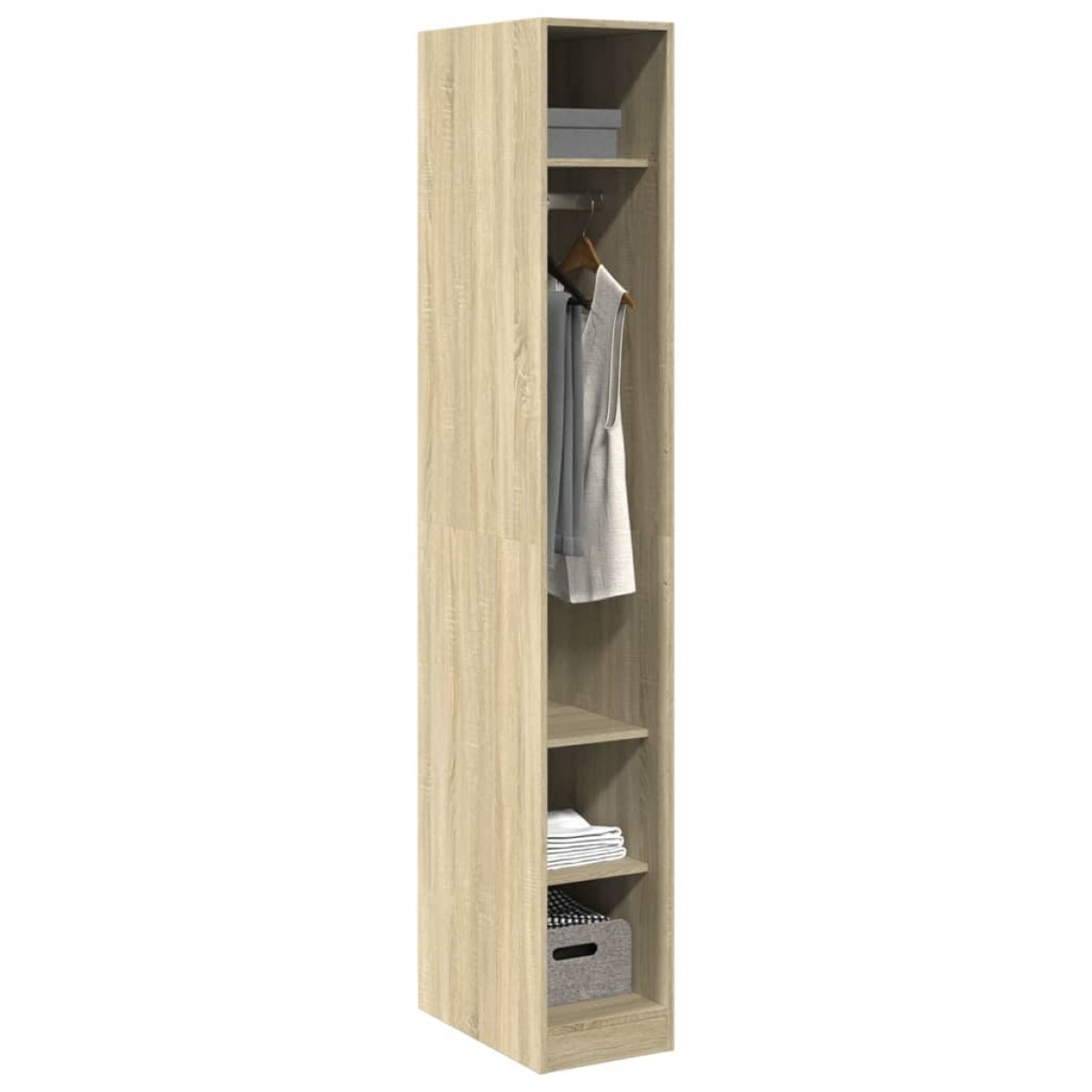 vidaXL Ντουλάπα Sonoma Δρυς 30x50x200 εκ. από Επεξεργασμένο Ξύλο