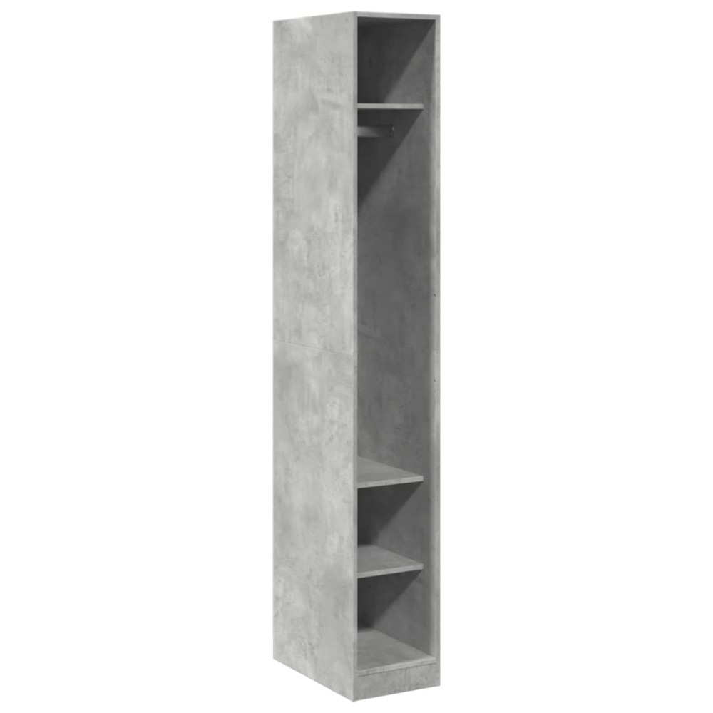 vidaXL Ντουλάπα Γκρι Σκυρ. 30x50x200 εκ. από Επεξεργασμένο Ξύλο
