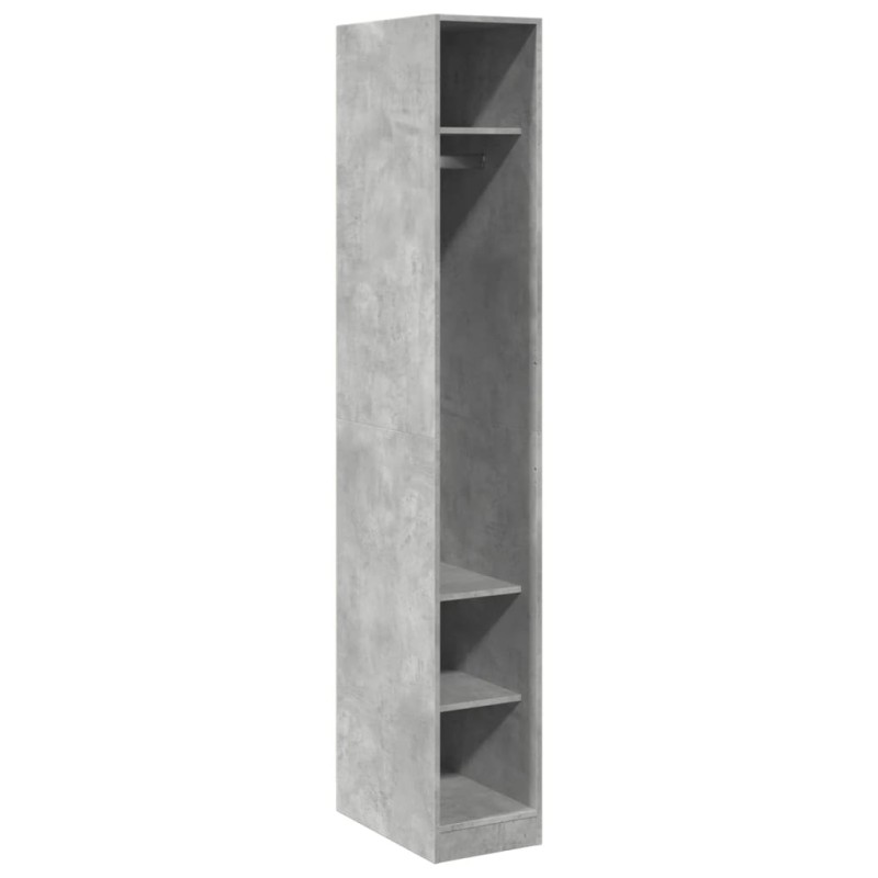 vidaXL Ντουλάπα Γκρι Σκυρ. 30x50x200 εκ. από Επεξεργασμένο Ξύλο