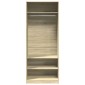 vidaXL Ντουλάπα Χρώμα Sonoma Δρυς 80x50x200 εκ. από Επεξ. Ξύλο