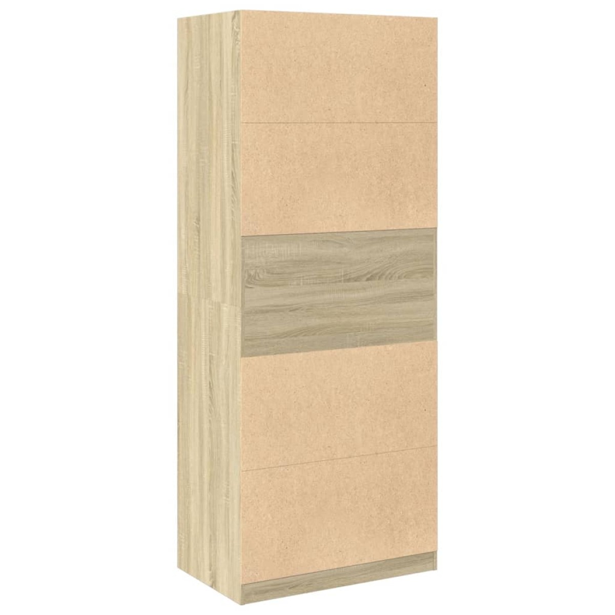 vidaXL Ντουλάπα Χρώμα Sonoma Δρυς 80x50x200 εκ. από Επεξ. Ξύλο