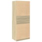 vidaXL Ντουλάπα Χρώμα Sonoma Δρυς 80x50x200 εκ. από Επεξ. Ξύλο