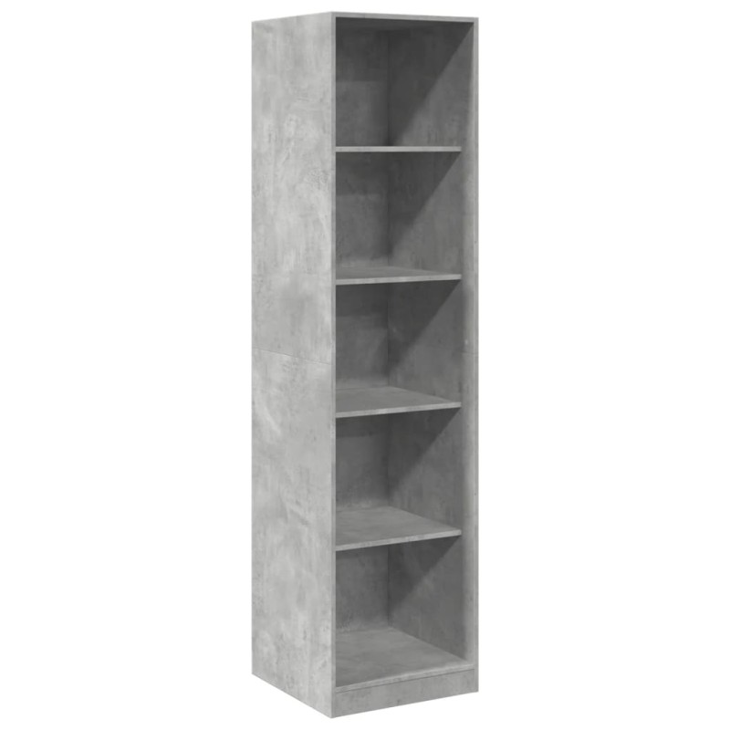 vidaXL Ντουλάπα Γκρι του Σκυροδέματος 50x50x200 εκ. Επεξεργασμένο Ξύλο
