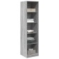 vidaXL Ντουλάπα Γκρι Sonoma 50x50x200 εκ. από Επεξεργασμένο Ξύλο