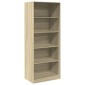 vidaXL Ντουλάπα Χρώμα Sonoma Δρυς 80x50x200 εκ. από Επεξ. Ξύλο