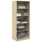 vidaXL Ντουλάπα Χρώμα Sonoma Δρυς 80x50x200 εκ. από Επεξ. Ξύλο