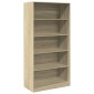 vidaXL Ντουλάπα Χρώμα Sonoma Δρυς 100x50x200εκ. από Επεξεργασμένο Ξύλο