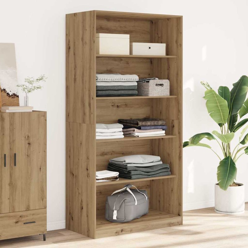 vidaXL Ντουλάπα Αρτισιανή Δρυς 100x50x200 εκ Επεξεργασμένο Ξύλο