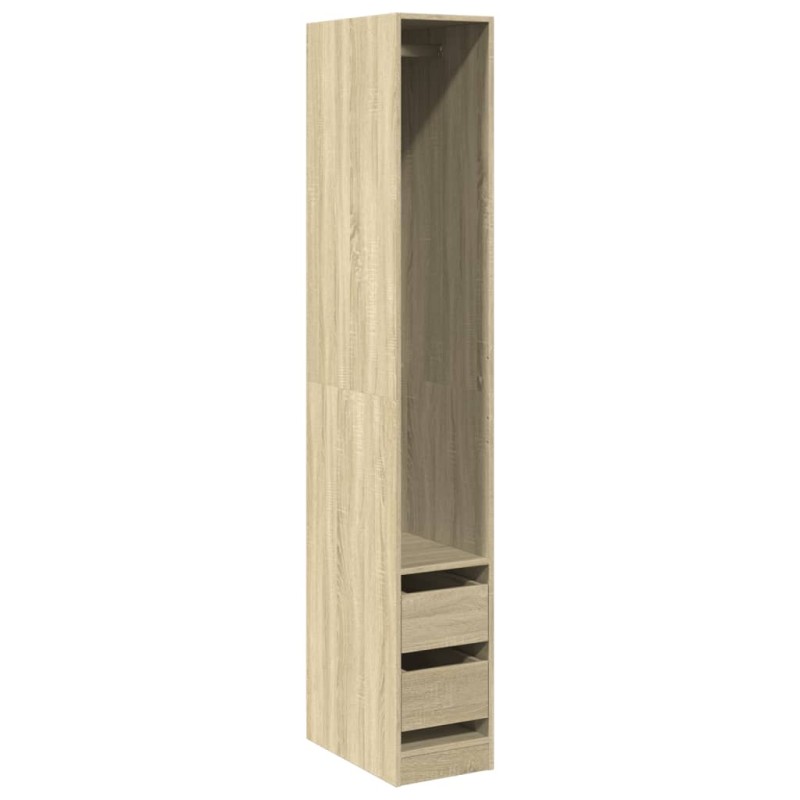 vidaXL Ντουλάπα Sonoma Δρυς 30x50x200 εκ. από Επεξεργασμένο Ξύλο
