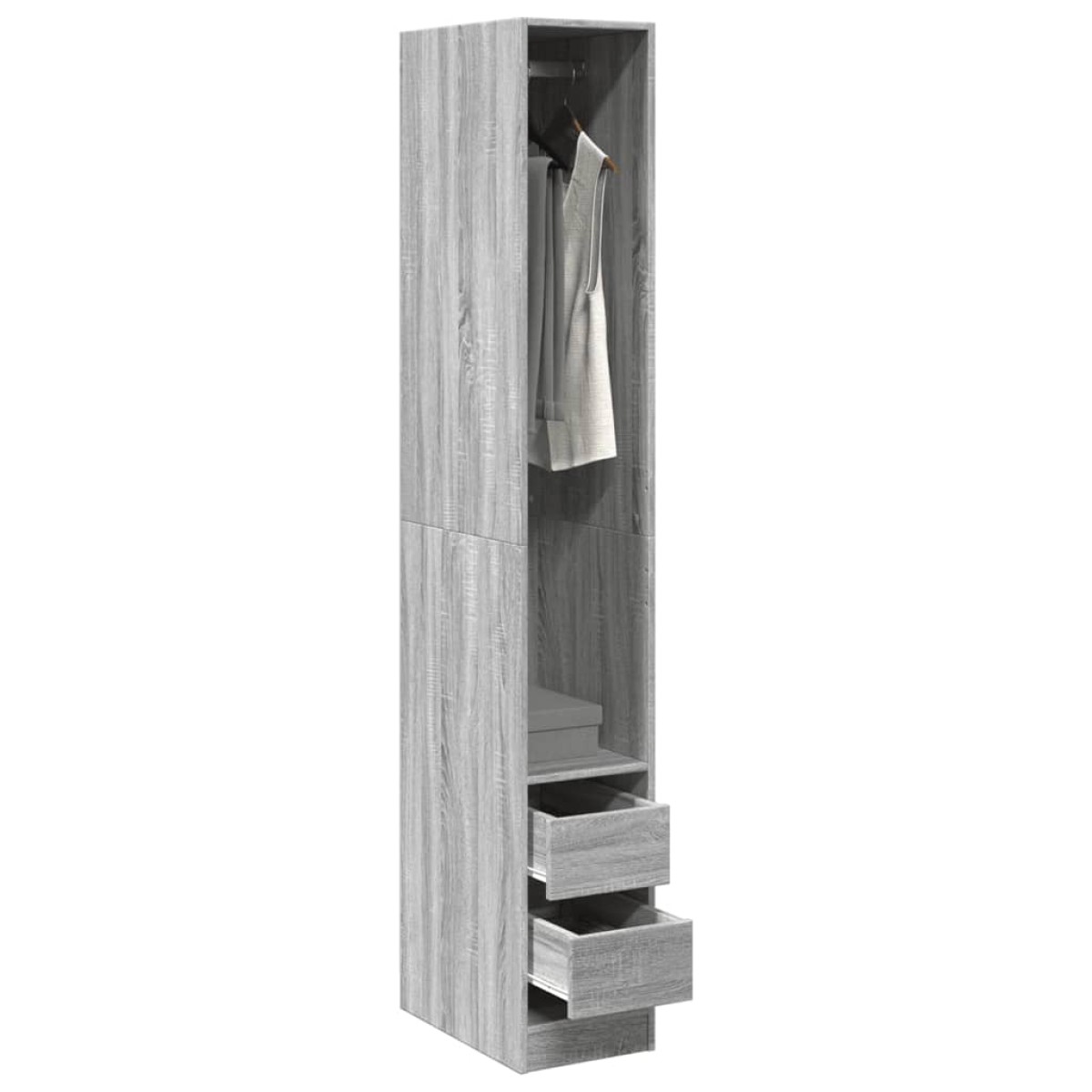 vidaXL Ντουλάπα Γκρι Sonoma 30x50x200 εκ. από Επεξεργασμένο Ξύλο