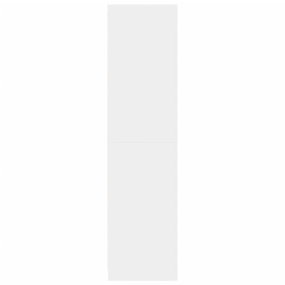 vidaXL Ντουλάπα Λευκή 80 x 50 x 200 εκ. από Επεξεργασμένο Ξύλο