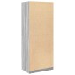 vidaXL Ντουλάπα Γκρι Sonoma 80x50x200 εκ. από Επεξεργασμένο Ξύλο
