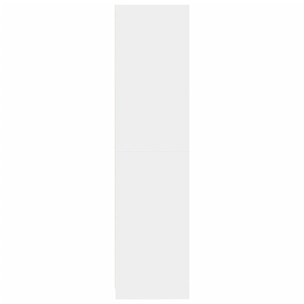 vidaXL Ντουλάπα Λευκή 100x50x200 εκ. από Επεξεργασμένο Ξύλο