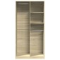 vidaXL Ντουλάπα Χρώμα Sonoma Δρυς 100x50x200εκ. από Επεξεργασμένο Ξύλο