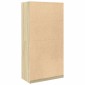 vidaXL Ντουλάπα Χρώμα Sonoma Δρυς 100x50x200εκ. από Επεξεργασμένο Ξύλο