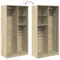 vidaXL Ντουλάπα Χρώμα Sonoma Δρυς 100x50x200εκ. από Επεξεργασμένο Ξύλο