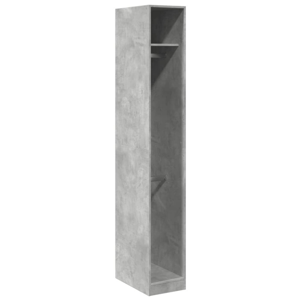 vidaXL Ντουλάπα Γκρι Σκυρ. 30x50x200 εκ. από Επεξεργασμένο Ξύλο