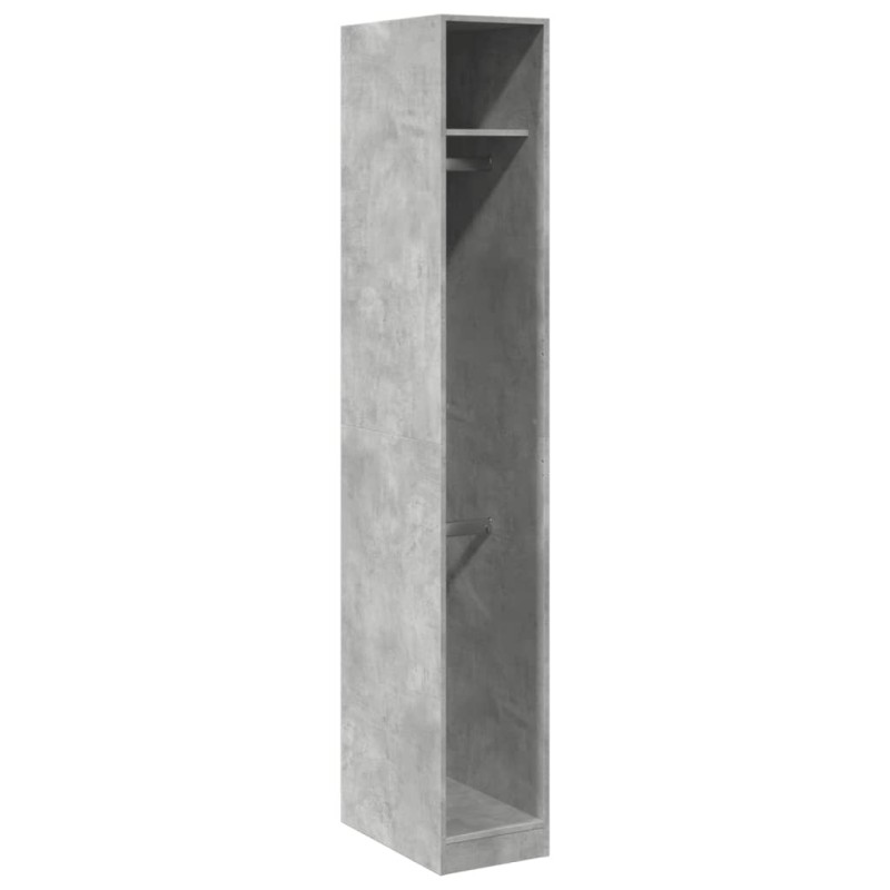 vidaXL Ντουλάπα Γκρι Σκυρ. 30x50x200 εκ. από Επεξεργασμένο Ξύλο