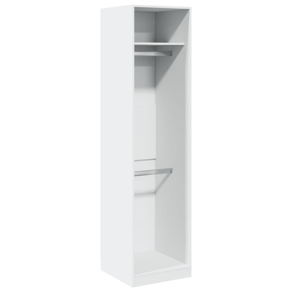 vidaXL Ντουλάπα Λευκή 50 x 50 x 200 εκ. από Επεξ. Ξύλο