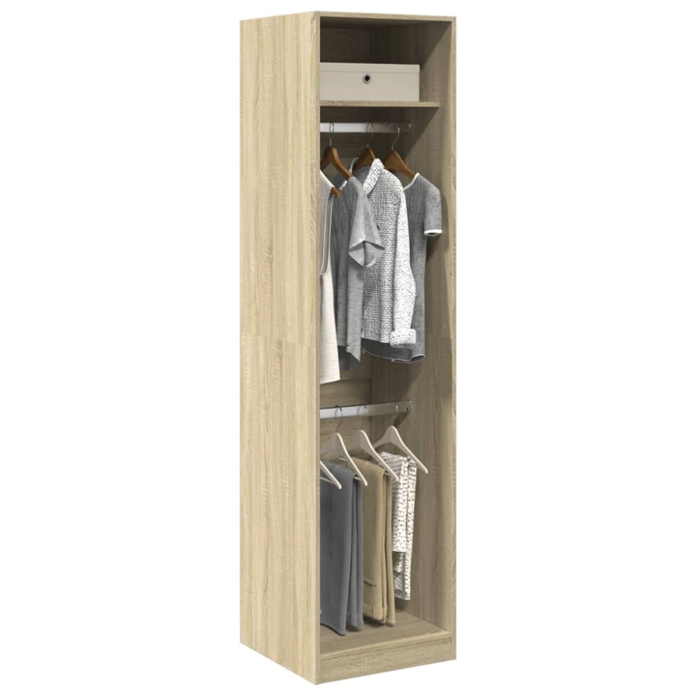 vidaXL Ντουλάπα Χρώμα Sonoma Δρυς 50 x 50 x 200 εκ. από Επεξ. Ξύλο