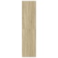 vidaXL Ντουλάπα Χρώμα Sonoma Δρυς 80x50x200 εκ. από Επεξ. Ξύλο