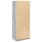 vidaXL Ντουλάπα Γκρι Sonoma 80x50x200 εκ. από Επεξεργασμένο Ξύλο