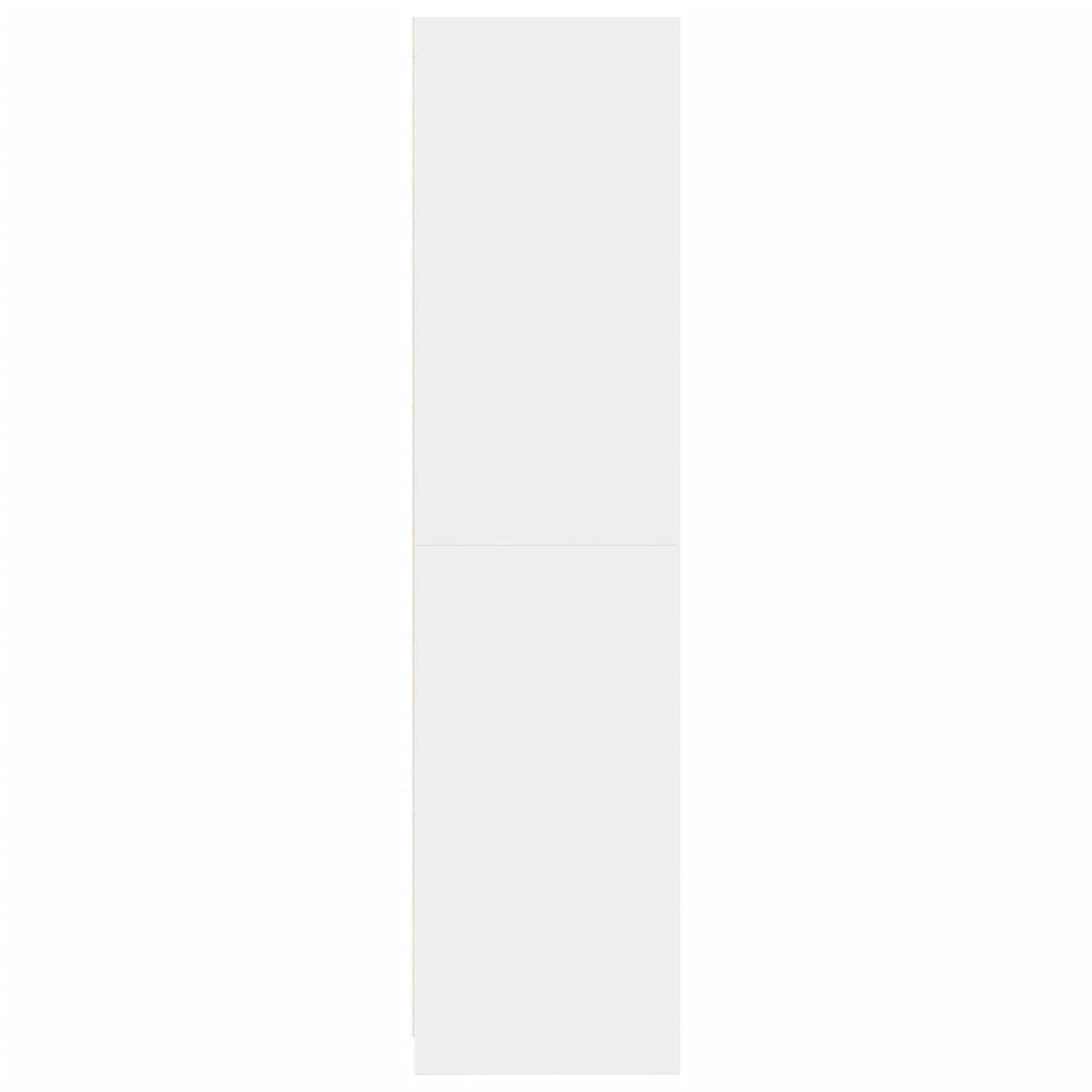 vidaXL Ντουλάπα Λευκή 100x50x200 εκ. από Επεξεργασμένο Ξύλο