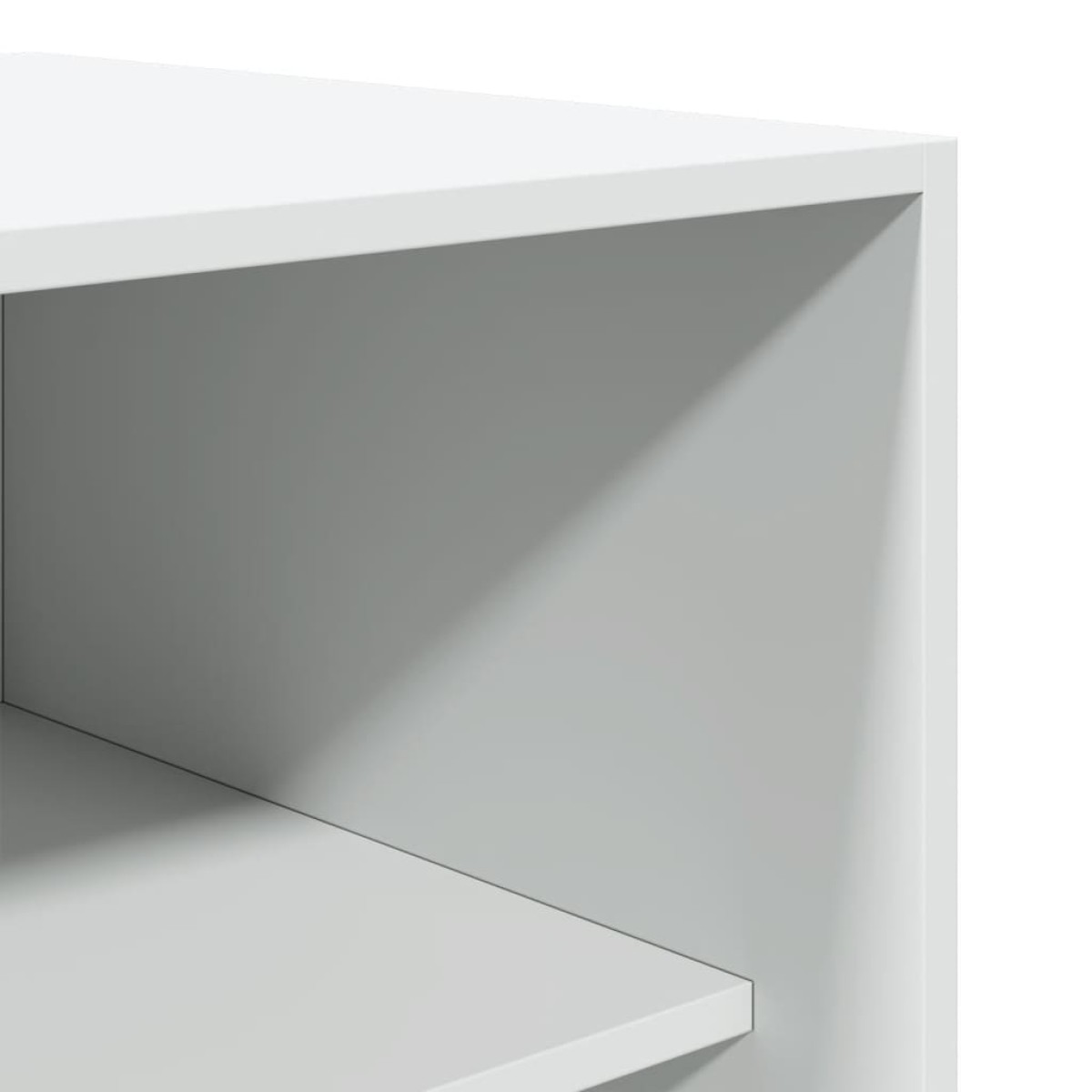 vidaXL Ντουλάπα Λευκή 100x50x200 εκ. από Επεξεργασμένο Ξύλο