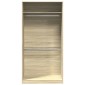 vidaXL Ντουλάπα Χρώμα Sonoma Δρυς 100x50x200εκ. από Επεξεργασμένο Ξύλο