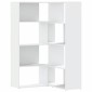 vidaXL Βιβλιοθήκη Γωνιακή 4 Επ. Λευκή 85x85x140 εκ Επεξ. Ξύλο