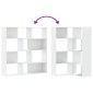 vidaXL Βιβλιοθήκη Γωνιακή 4 Επ. Λευκή 85x85x140 εκ Επεξ. Ξύλο