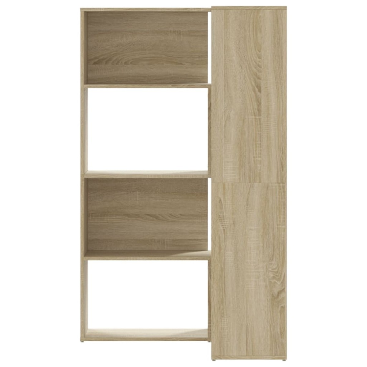 vidaXL Βιβλιοθήκη Γωνιακή 4 Επ. Sonoma Δρυς 85x85x140 εκ Επεξ. Ξύλο