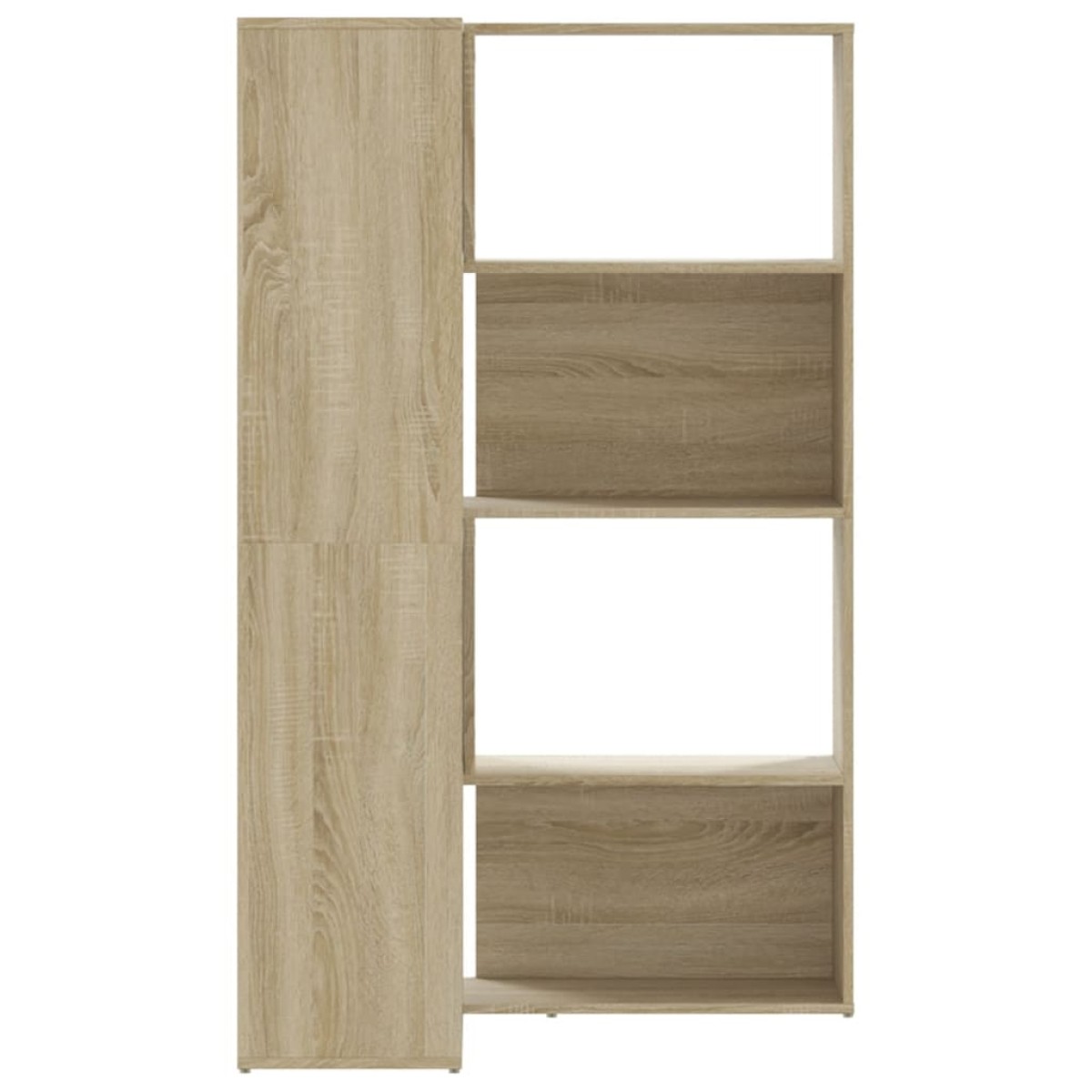 vidaXL Βιβλιοθήκη Γωνιακή 4 Επ. Sonoma Δρυς 85x85x140 εκ Επεξ. Ξύλο