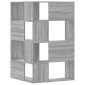 vidaXL Βιβλιοθήκη Γωνιακή 4 Επ. Γκρι Sonoma 85x85x140 εκ Επεξ. Ξύλο