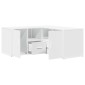 vidaXL Ντουλάπι Γωνιακό Λευκό 160x40x45 εκ. από Επεξ. Ξύλο
