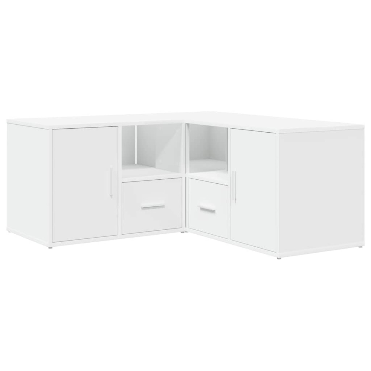 vidaXL Ντουλάπι Γωνιακό Λευκό 160x40x45 εκ. από Επεξ. Ξύλο