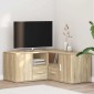 vidaXL Ντουλάπι Γωνιακό Sonoma Δρυς 160x40x45 εκ. Επεξεργασμένο Ξύλο