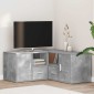 vidaXL Ντουλάπι Γωνιακό Γκρι Σκυροδέματος 160x40x45εκ. Επεξ. Ξύλο