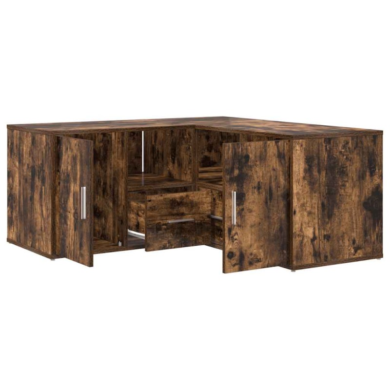 vidaXL Γωνιακό Έπιπλο Καπνιστή δρυς 160x40x45 εκ. από Επεξεργ. Ξύλο
