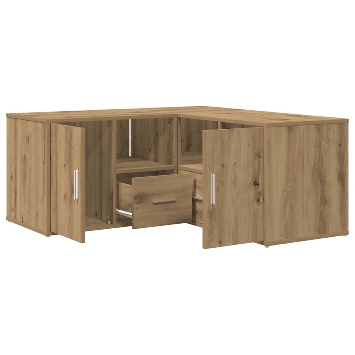 vidaXL Ντουλάπι Γωνιακό Αρτισιανή Δρυς 160x40x45 εκ. από Επεξ. Ξύλο