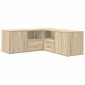 vidaXL Ντουλάπι Γωνιακό Sonoma Δρυς 200x40x45 εκ. Επεξεργασμένο Ξύλο