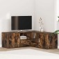 vidaXL Γωνιακό Έπιπλο Καπνιστή δρυς 200x40x45 εκ. από Επεξεργ. Ξύλο