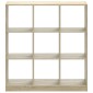 vidaXL Βιβλιοθήκη Sonoma Δρυς 102x32x108 εκ. από Επεξεργασμένο Ξύλο