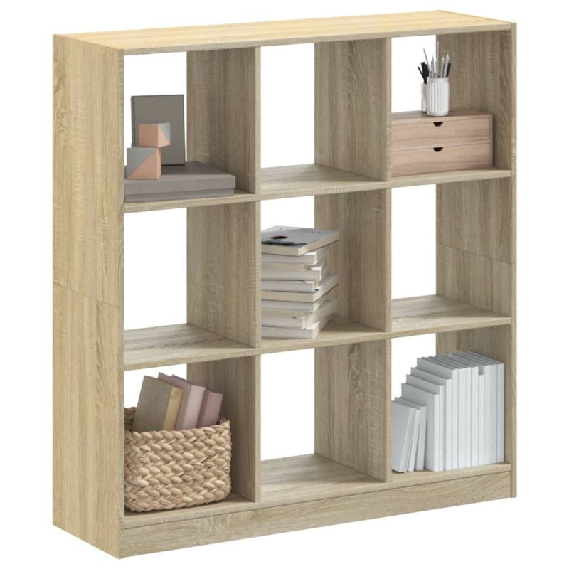 vidaXL Βιβλιοθήκη Sonoma Δρυς 102x32x108 εκ. από Επεξεργασμένο Ξύλο