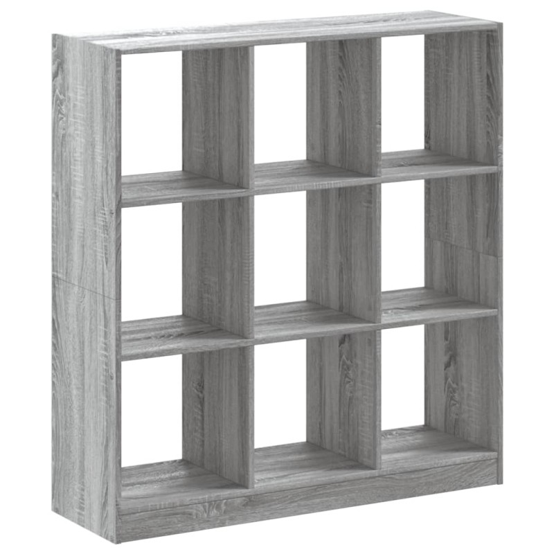 vidaXL Βιβλιοθήκη Γκρι Sonoma 102x32x108 εκ. από Επεξεργ. Ξύλο