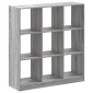 vidaXL Βιβλιοθήκη Γκρι Sonoma 102x32x108 εκ. από Επεξεργ. Ξύλο