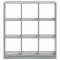 vidaXL Βιβλιοθήκη Γκρι Sonoma 102x32x108 εκ. από Επεξεργ. Ξύλο