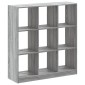 vidaXL Βιβλιοθήκη Γκρι Sonoma 102x32x108 εκ. από Επεξεργ. Ξύλο