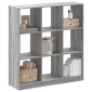 vidaXL Βιβλιοθήκη Γκρι Sonoma 102x32x108 εκ. από Επεξεργ. Ξύλο